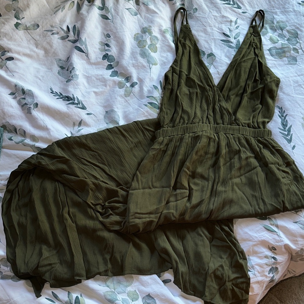 Medium Lulus Olive Green Maxi Women's Dress